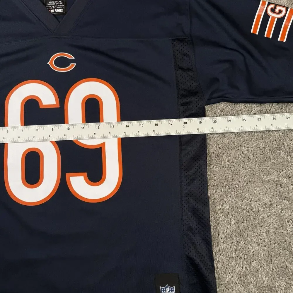 Jared Allen #69 NFL Chicago Bears Home Navy Player Jersey Youth L